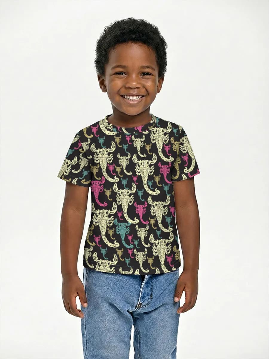 Basic Baumwoll-T-Shirt Jungen