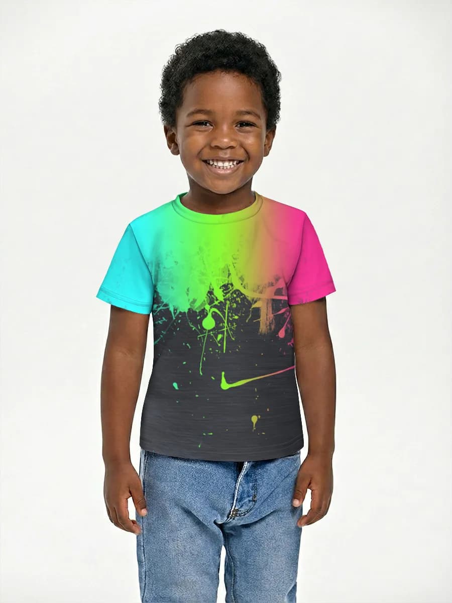 Camiseta Básica de Algodón Niño