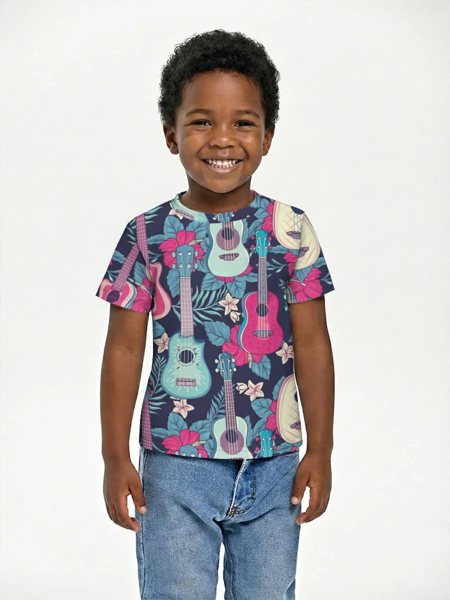 Camiseta Básica de Algodón Niño