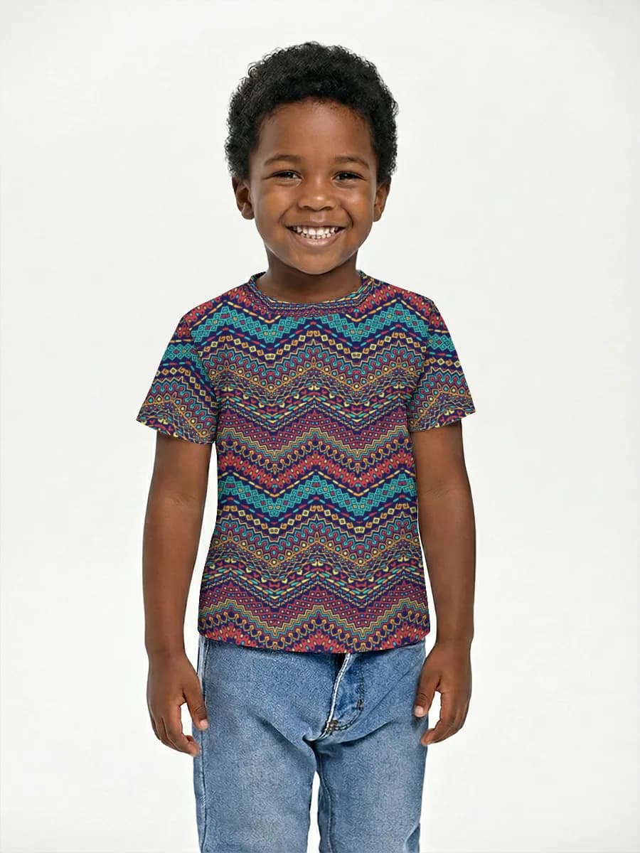 Camiseta Básica de Algodón Niño
