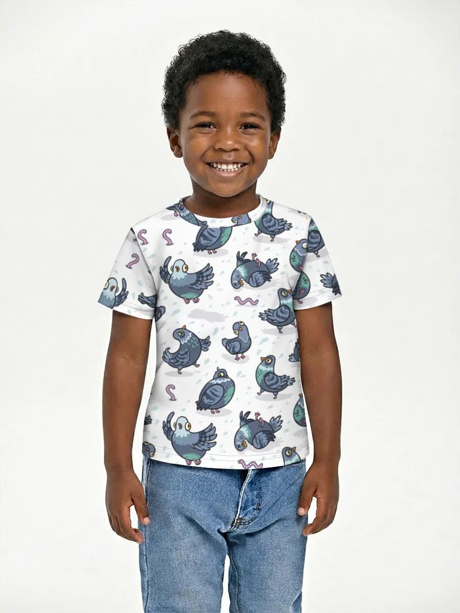 Boys' basic cotton T-shirt