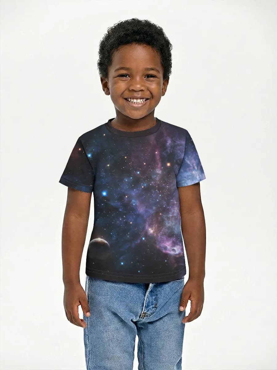 Basic Baumwoll-T-Shirt Jungen