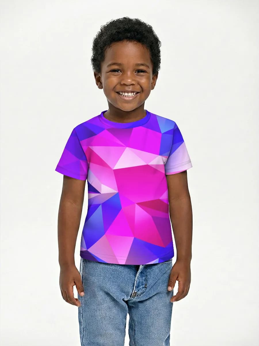 Boys' basic cotton T-shirt