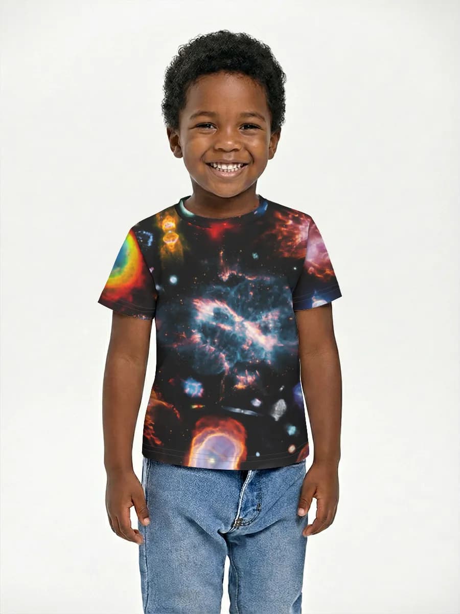 Basic Baumwoll-T-Shirt Jungen