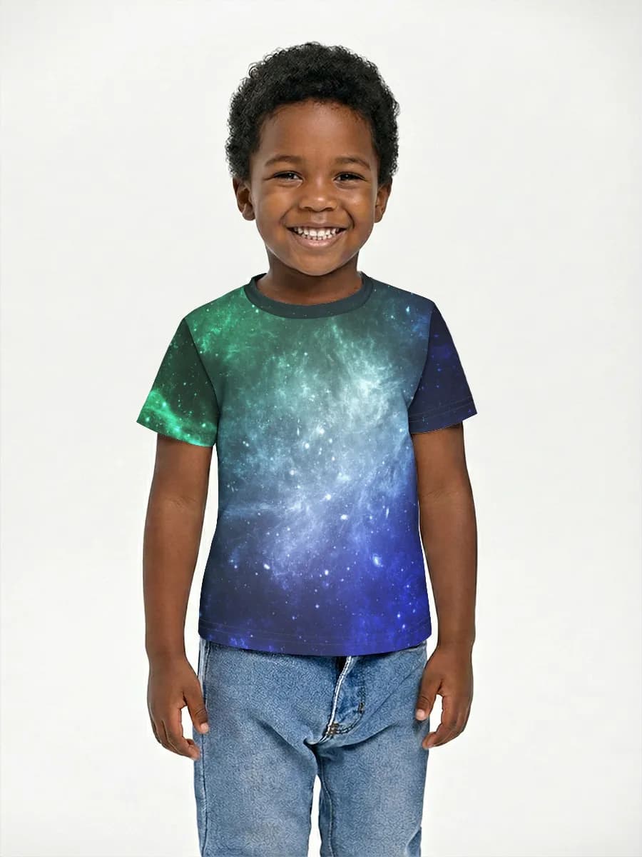 Basic Baumwoll-T-Shirt Jungen