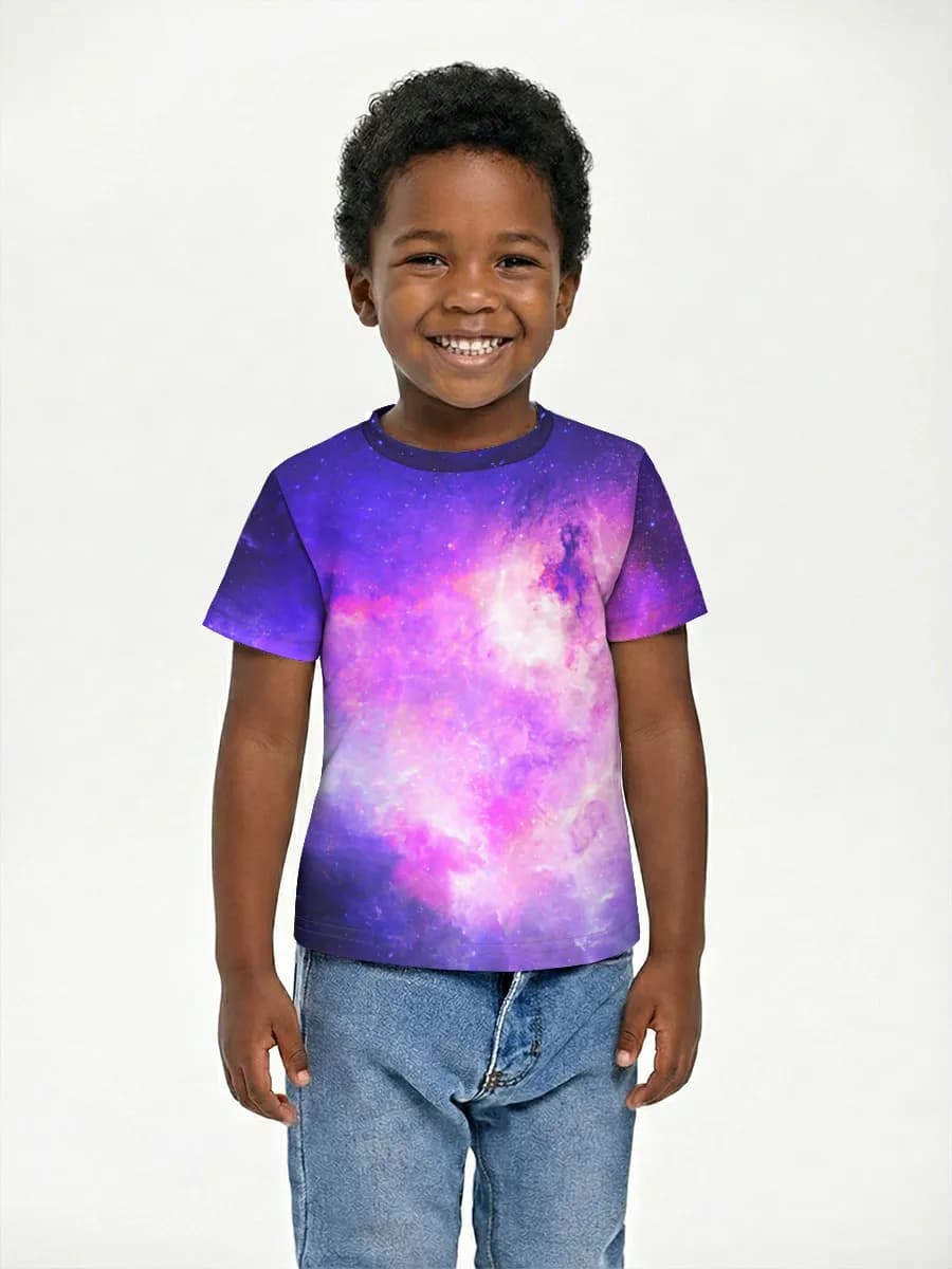 Boys' basic cotton T-shirt