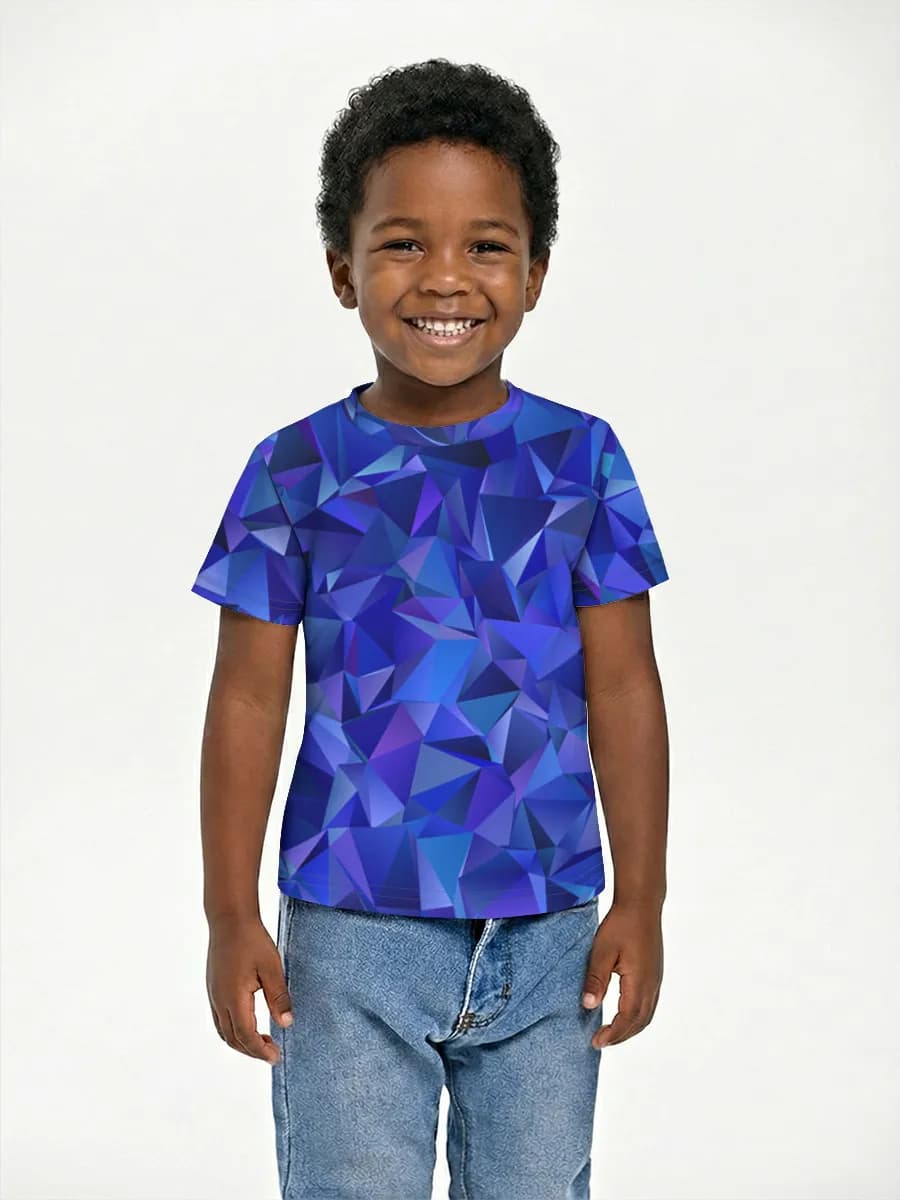 Boys' basic cotton T-shirt