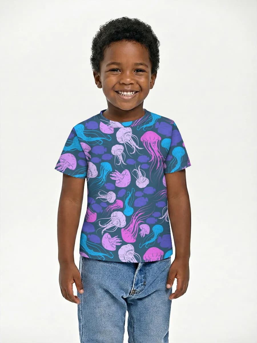 Camiseta Básica de Algodón Niño