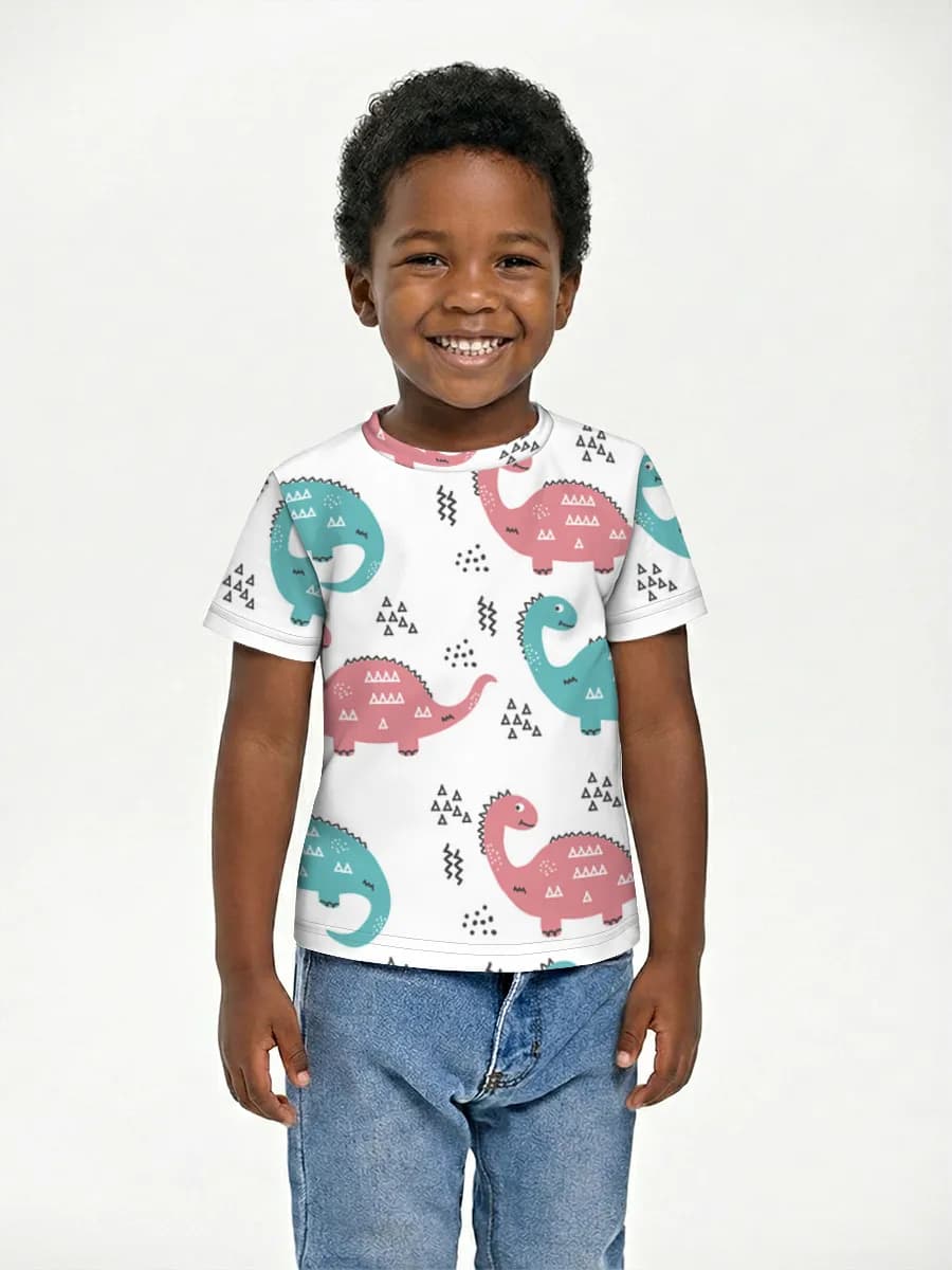 Boys' basic cotton T-shirt