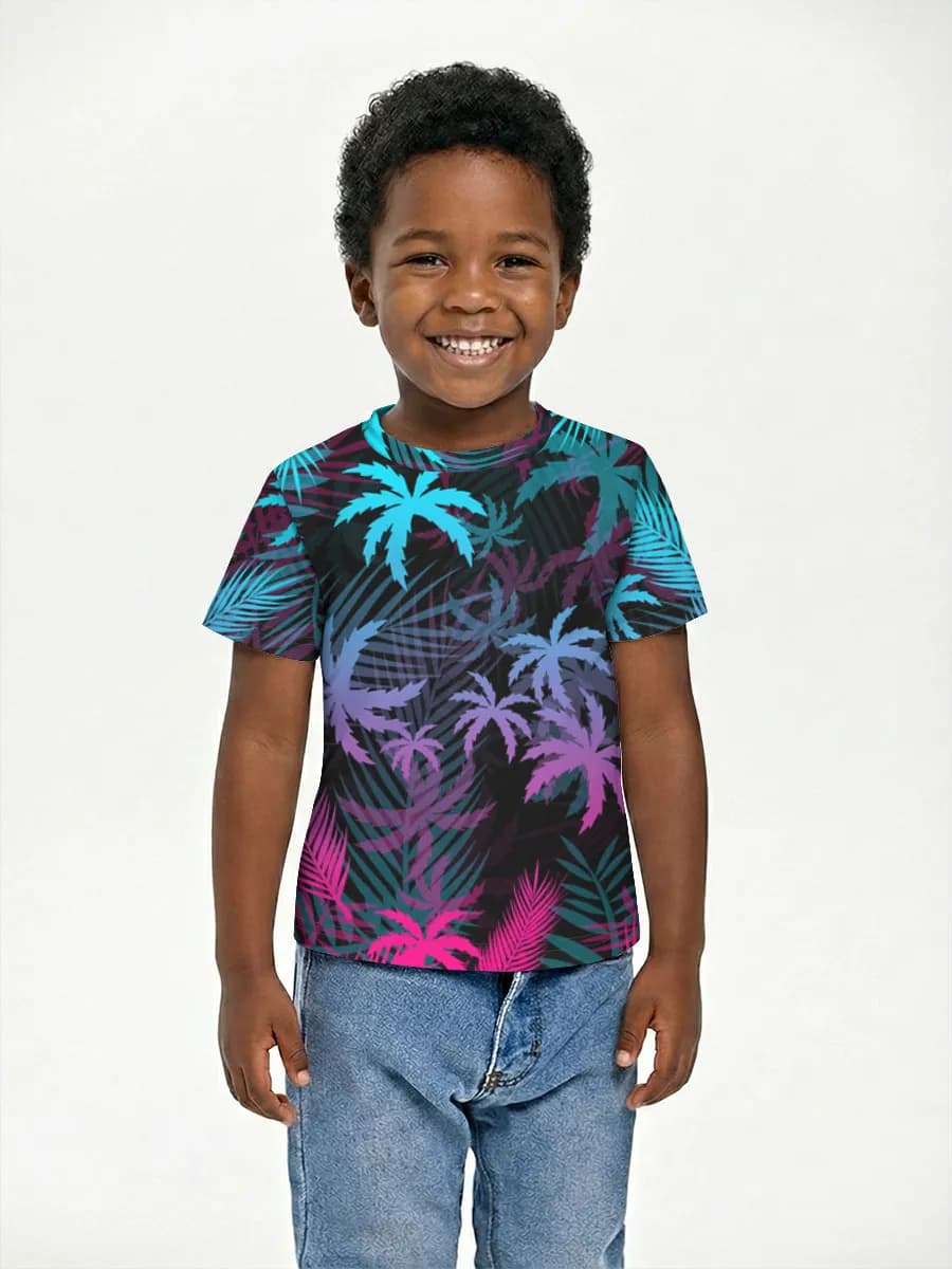 Boys' basic cotton T-shirt