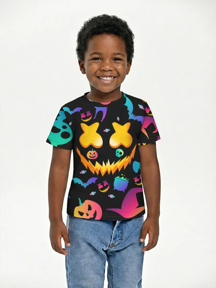 Basic Baumwoll-T-Shirt Jungen