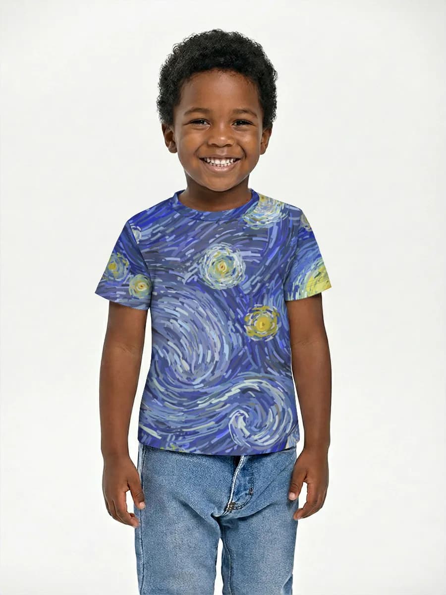 Boys' basic cotton T-shirt