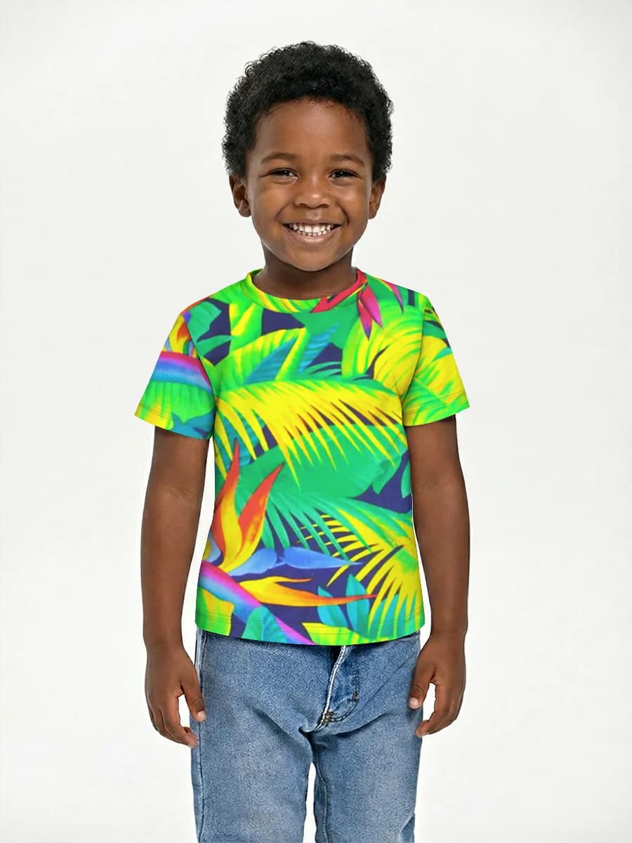 Basic Baumwoll-T-Shirt Jungen