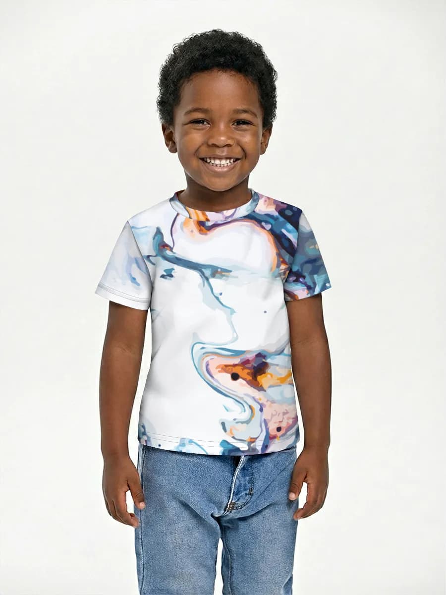 Boys' basic cotton T-shirt