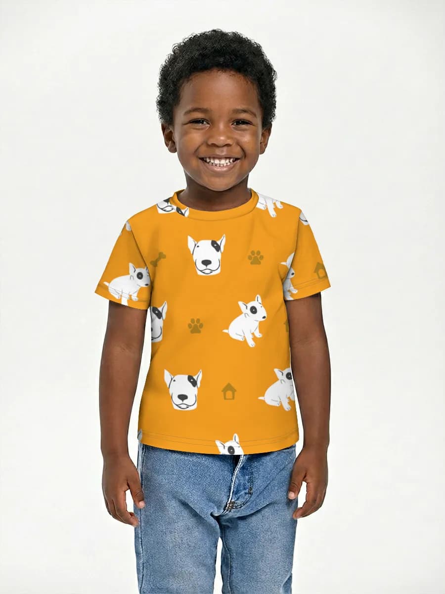 Boys' basic cotton T-shirt