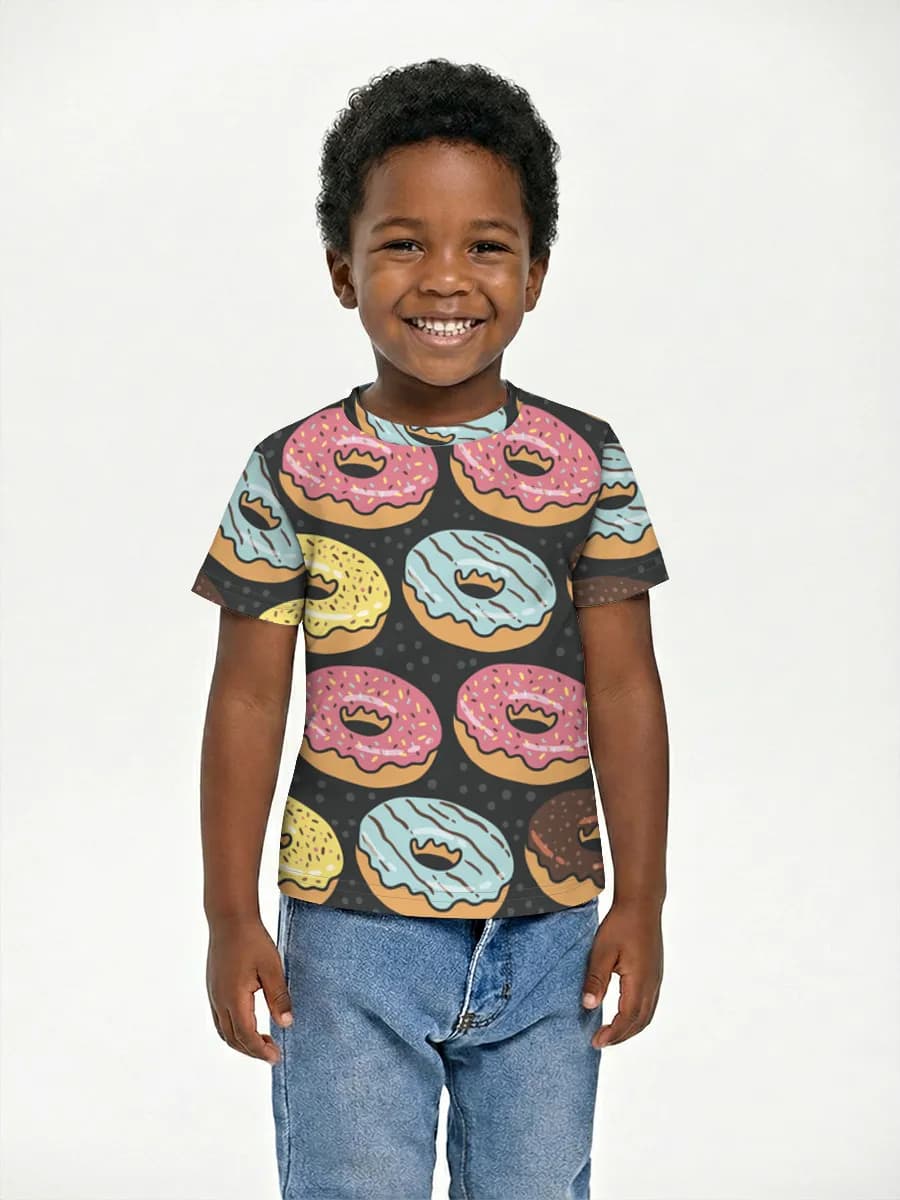 Basic Baumwoll-T-Shirt Jungen