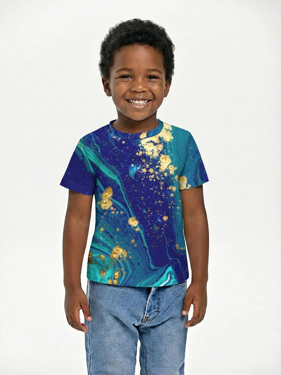 Boys' basic cotton T-shirt
