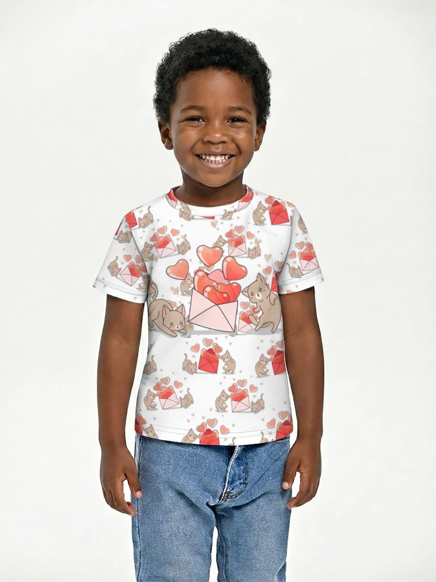 Boys' basic cotton T-shirt