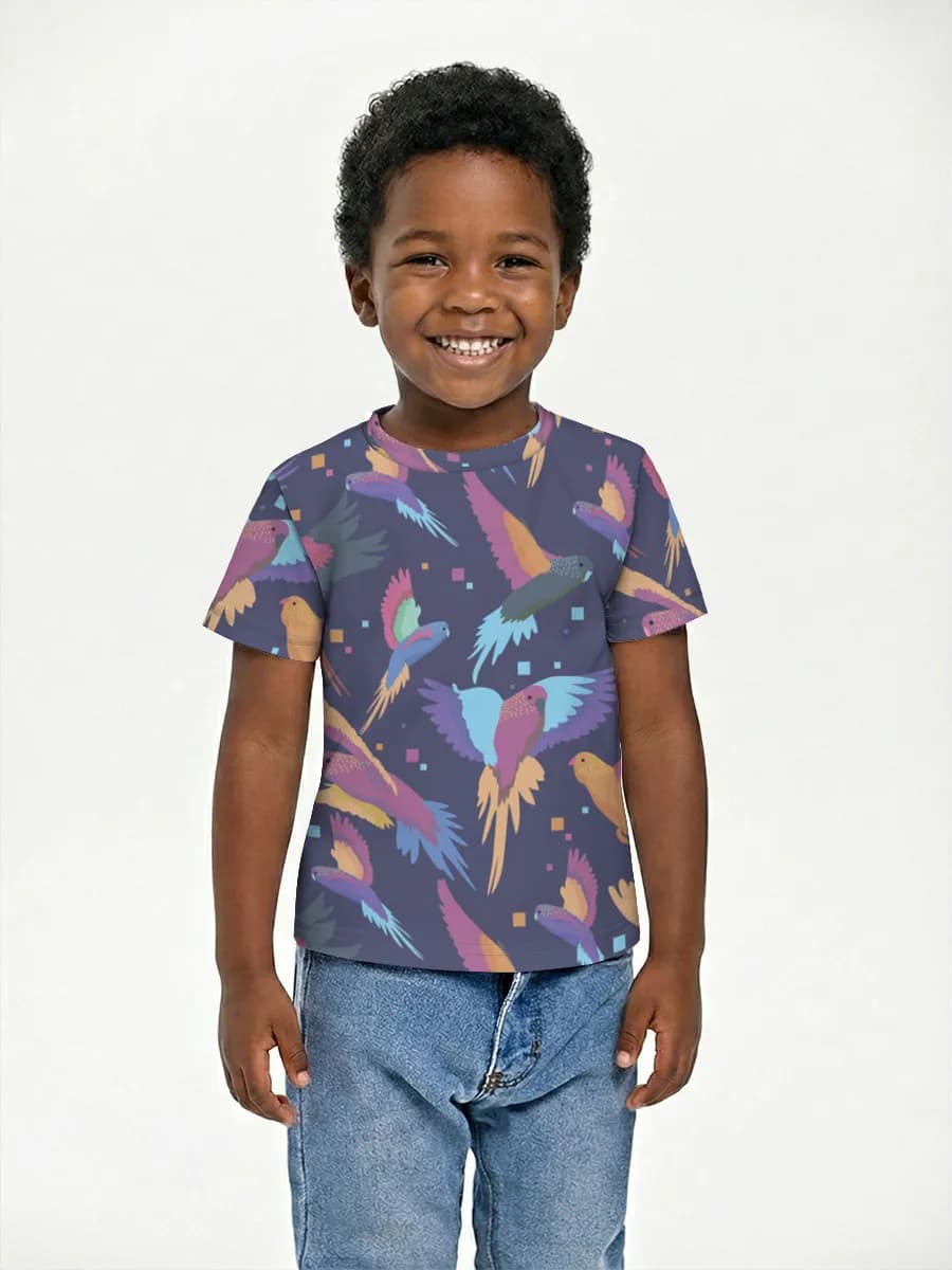 Boys' basic cotton T-shirt