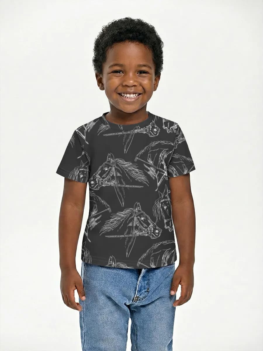 Boys' basic cotton T-shirt
