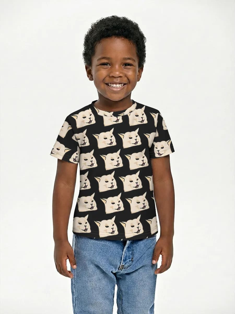 Boys' basic cotton T-shirt