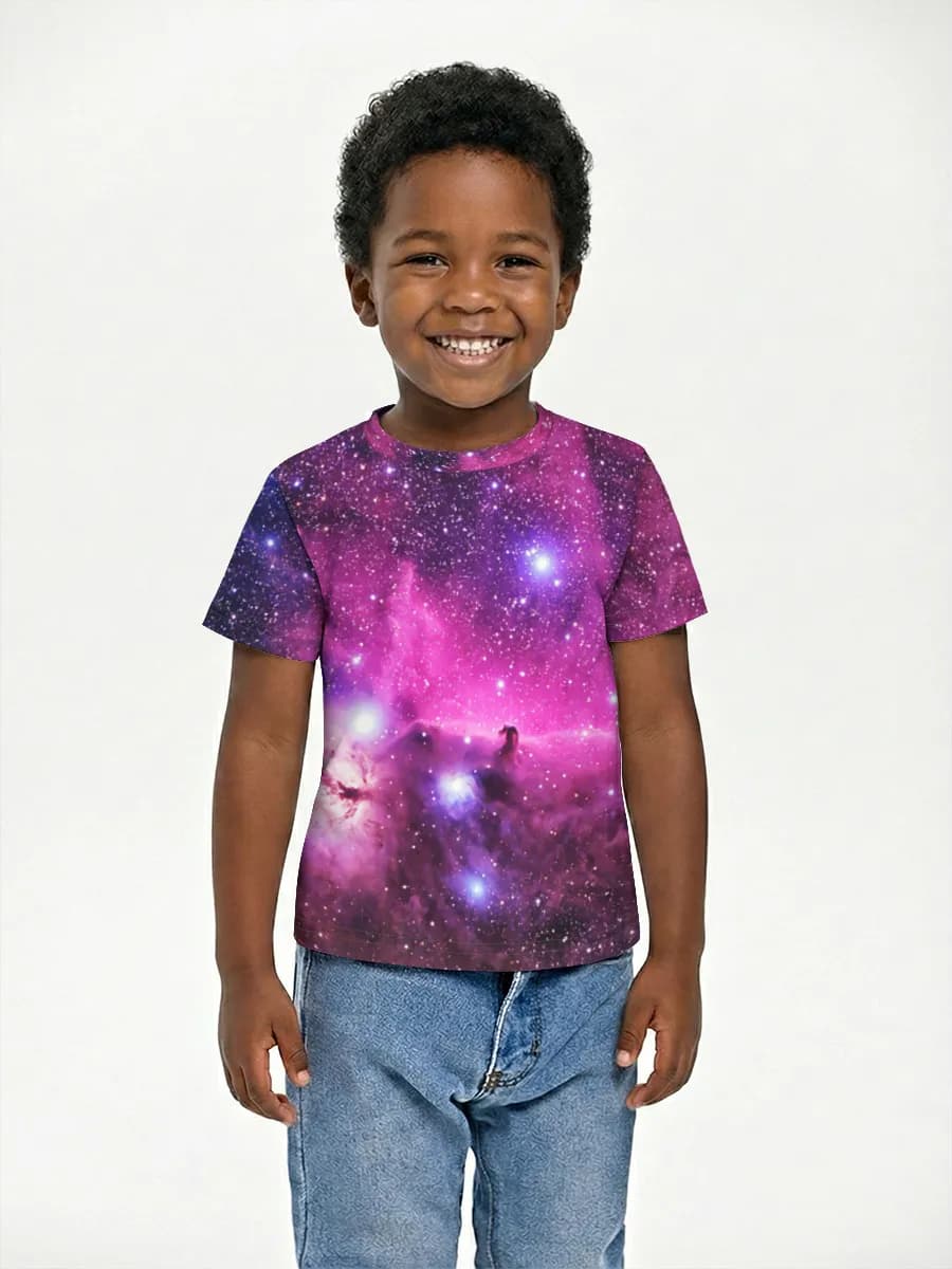 Boys' basic cotton T-shirt