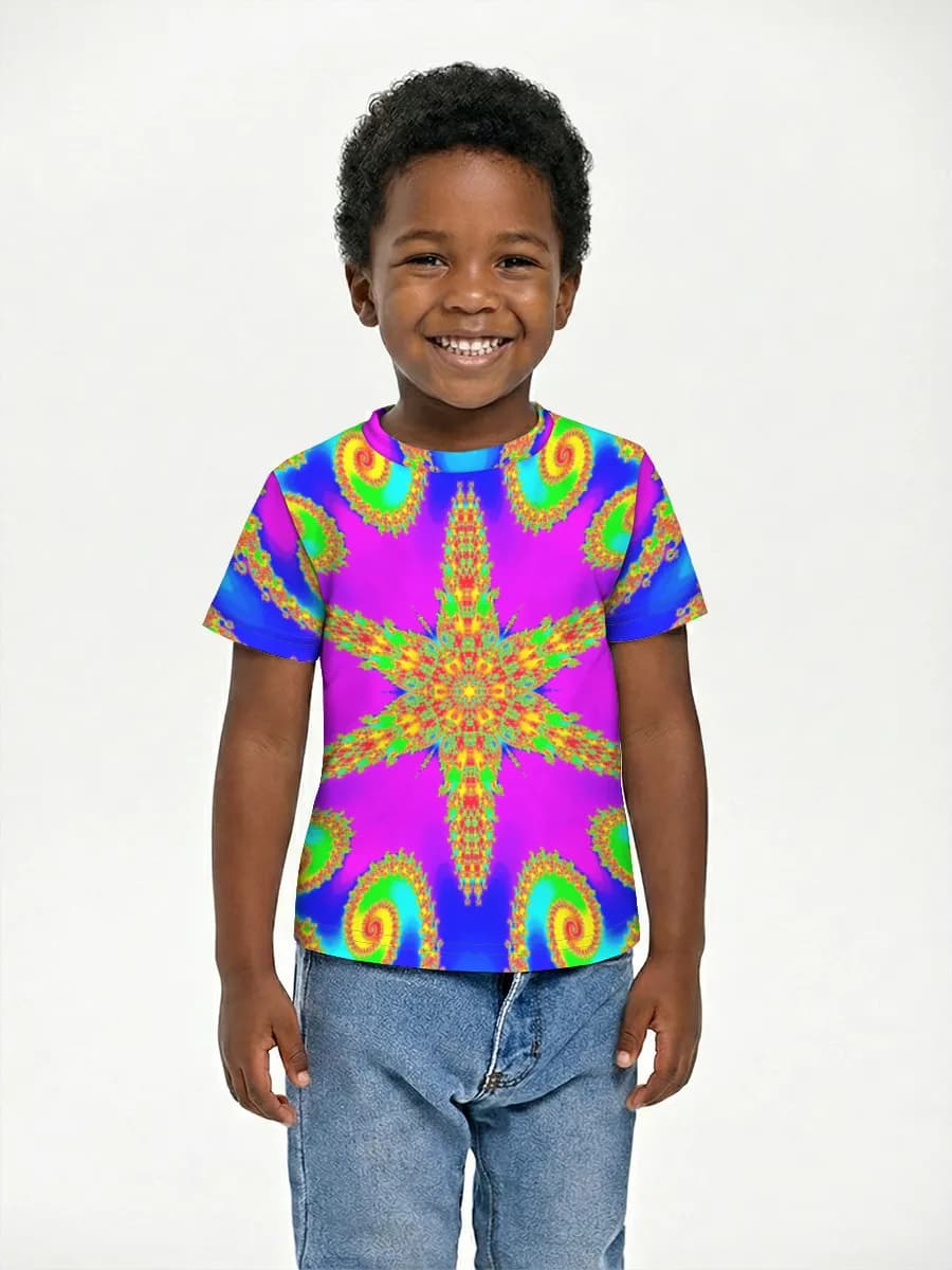 Boys' basic cotton T-shirt