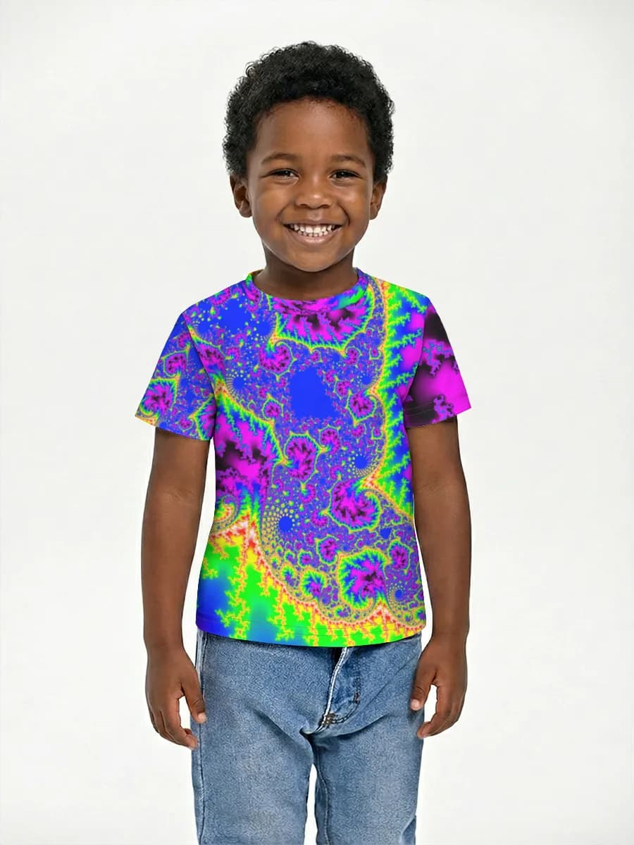 Boys' basic cotton T-shirt