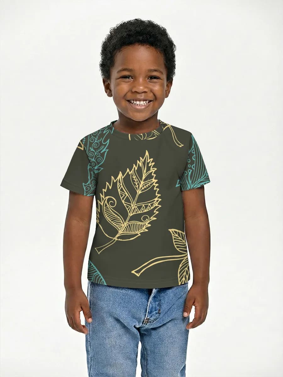 Boys' basic cotton T-shirt
