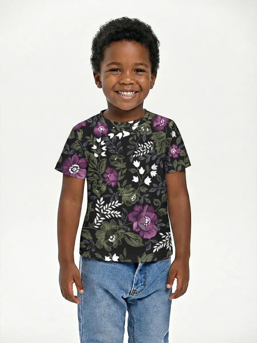Boys' basic cotton T-shirt