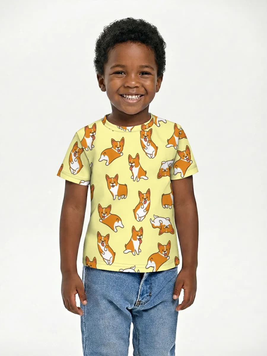 Boys' basic cotton T-shirt