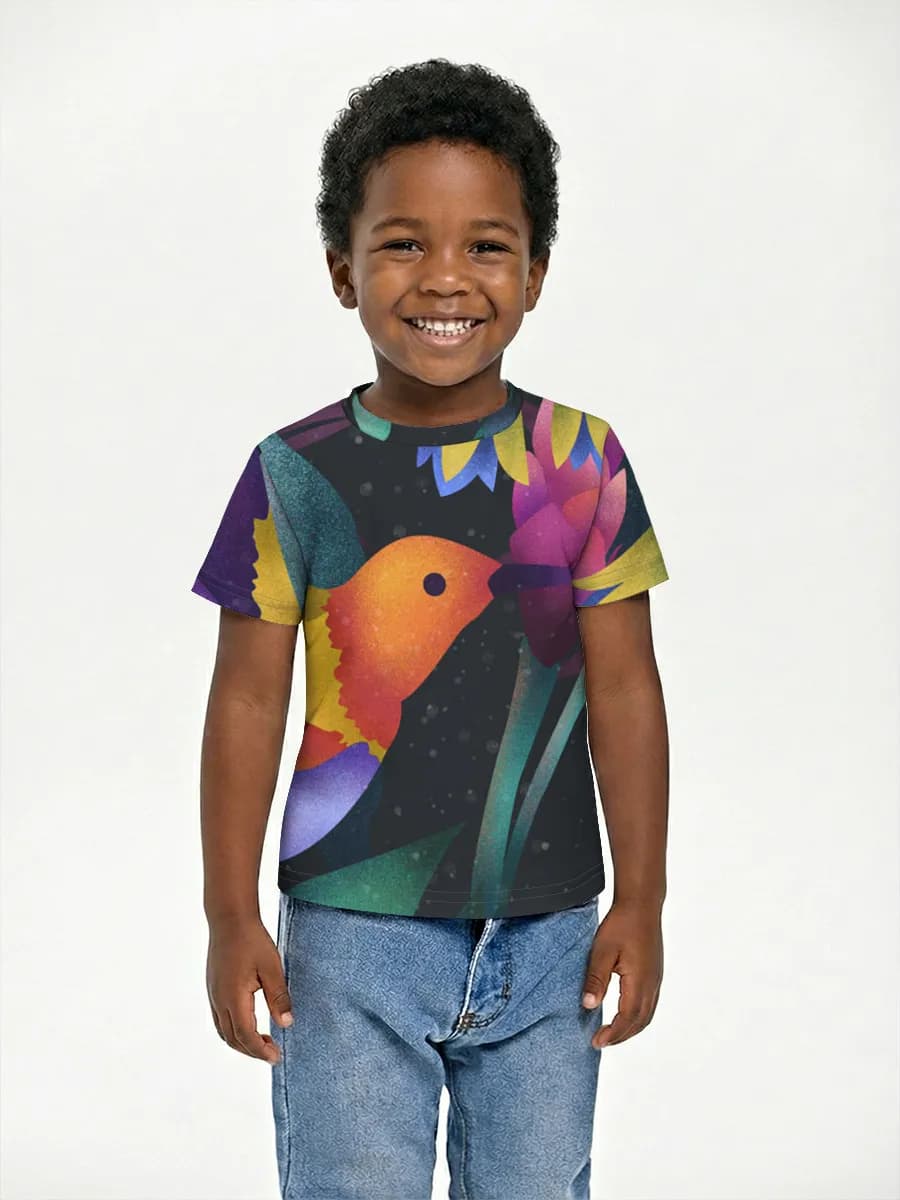 Boys' basic cotton T-shirt