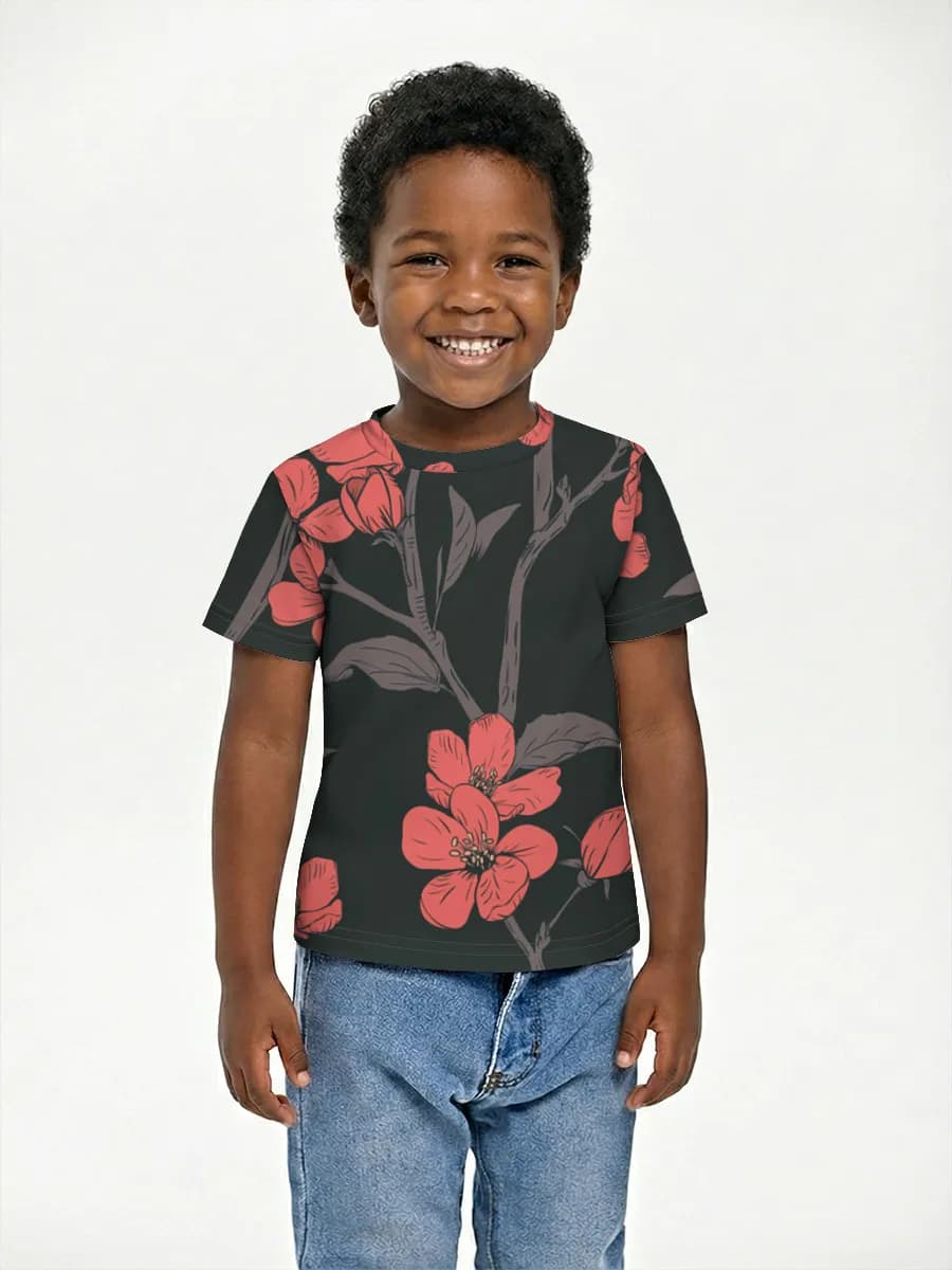 Camiseta Básica de Algodón Niño