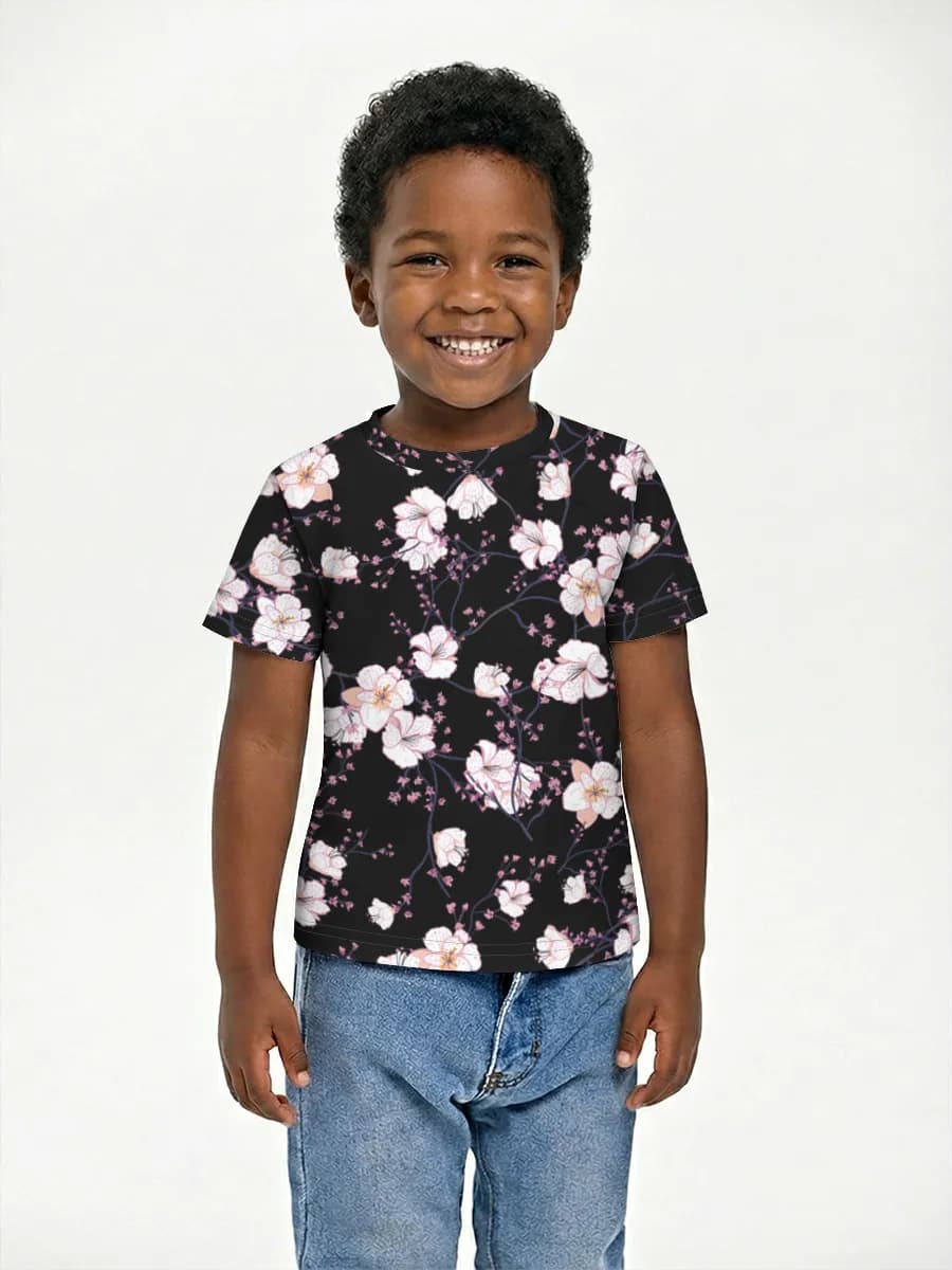 Basic Baumwoll-T-Shirt Jungen
