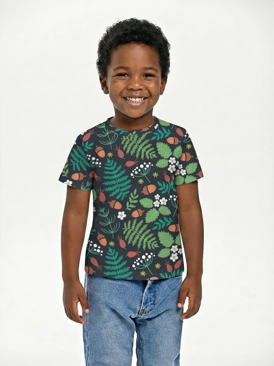 Camiseta Básica de Algodón Niño