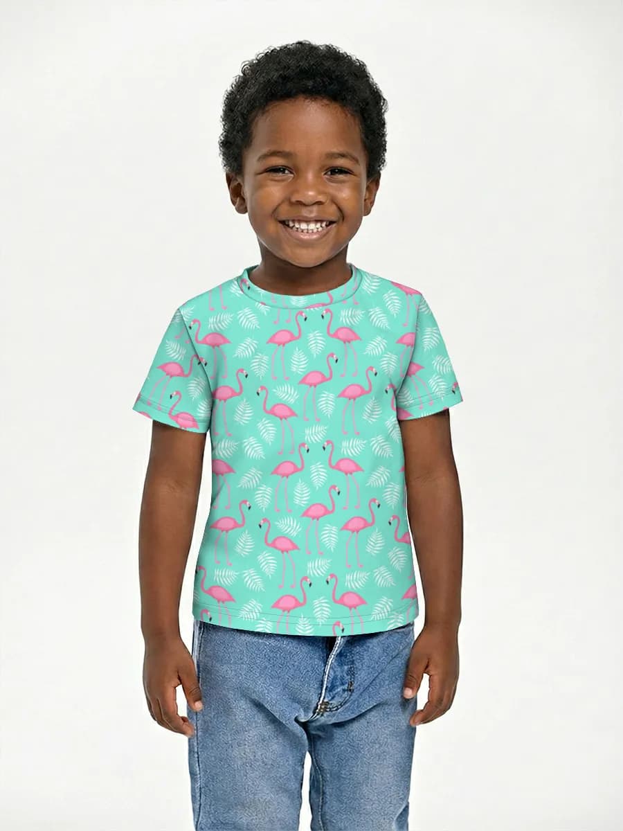 Boys' basic cotton T-shirt