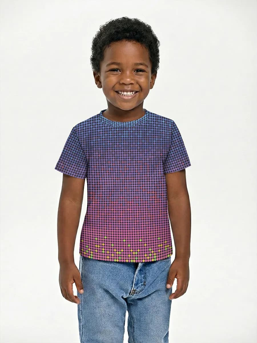 Boys' basic cotton T-shirt