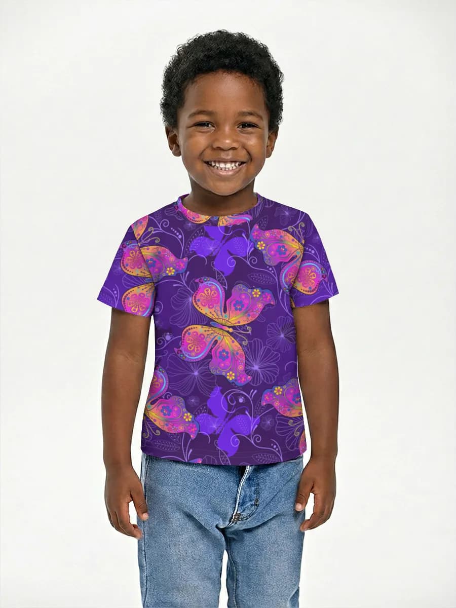 Basic Baumwoll-T-Shirt Jungen