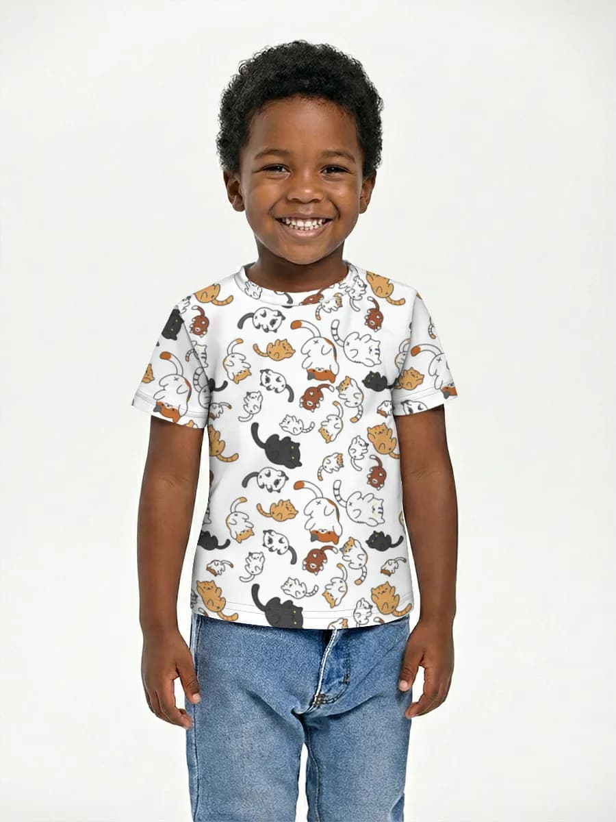 Boys' basic cotton T-shirt