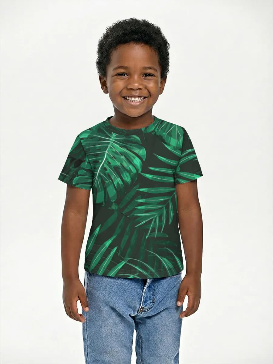 Boys' basic cotton T-shirt