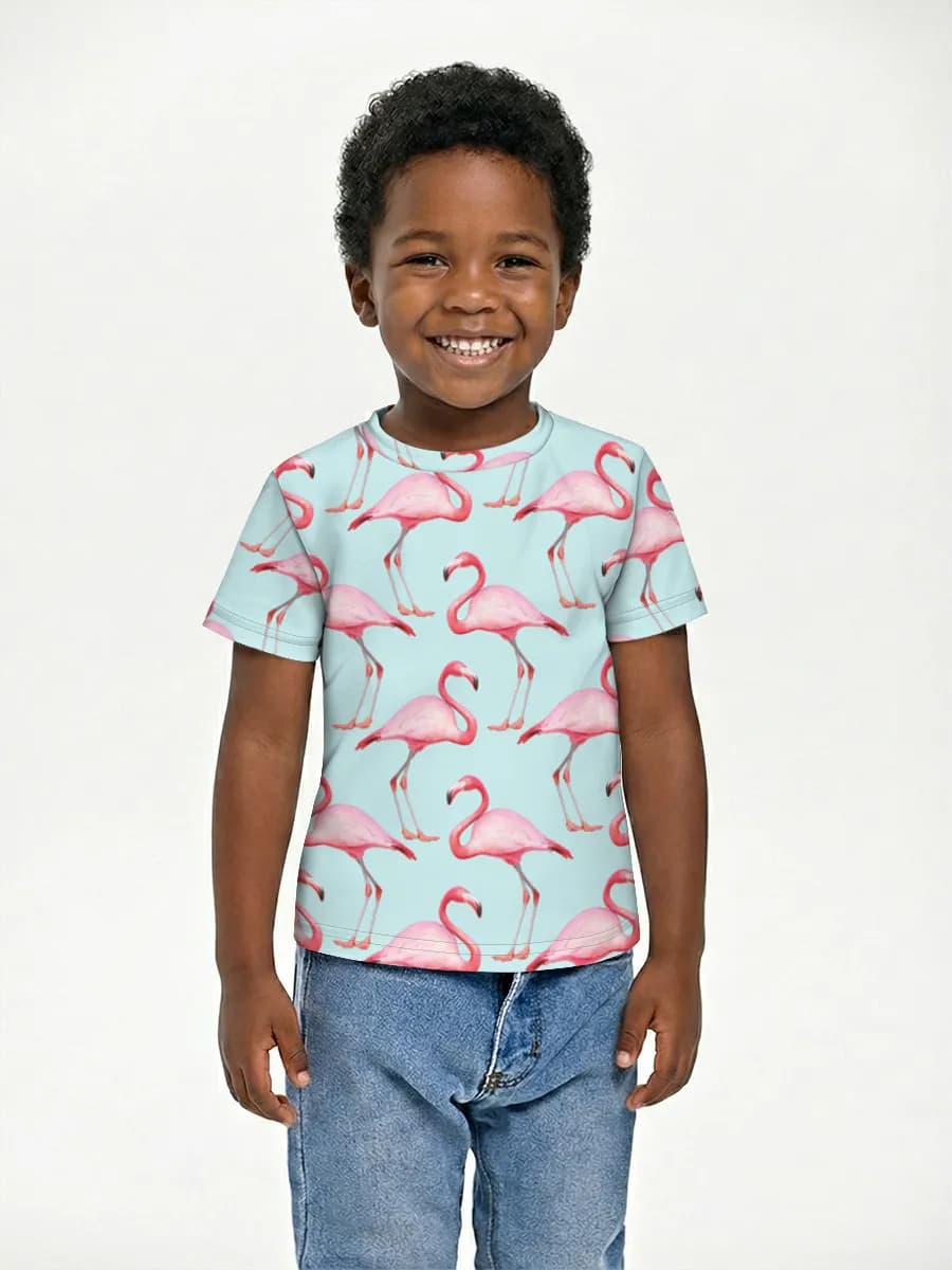 Basic Baumwoll-T-Shirt Jungen