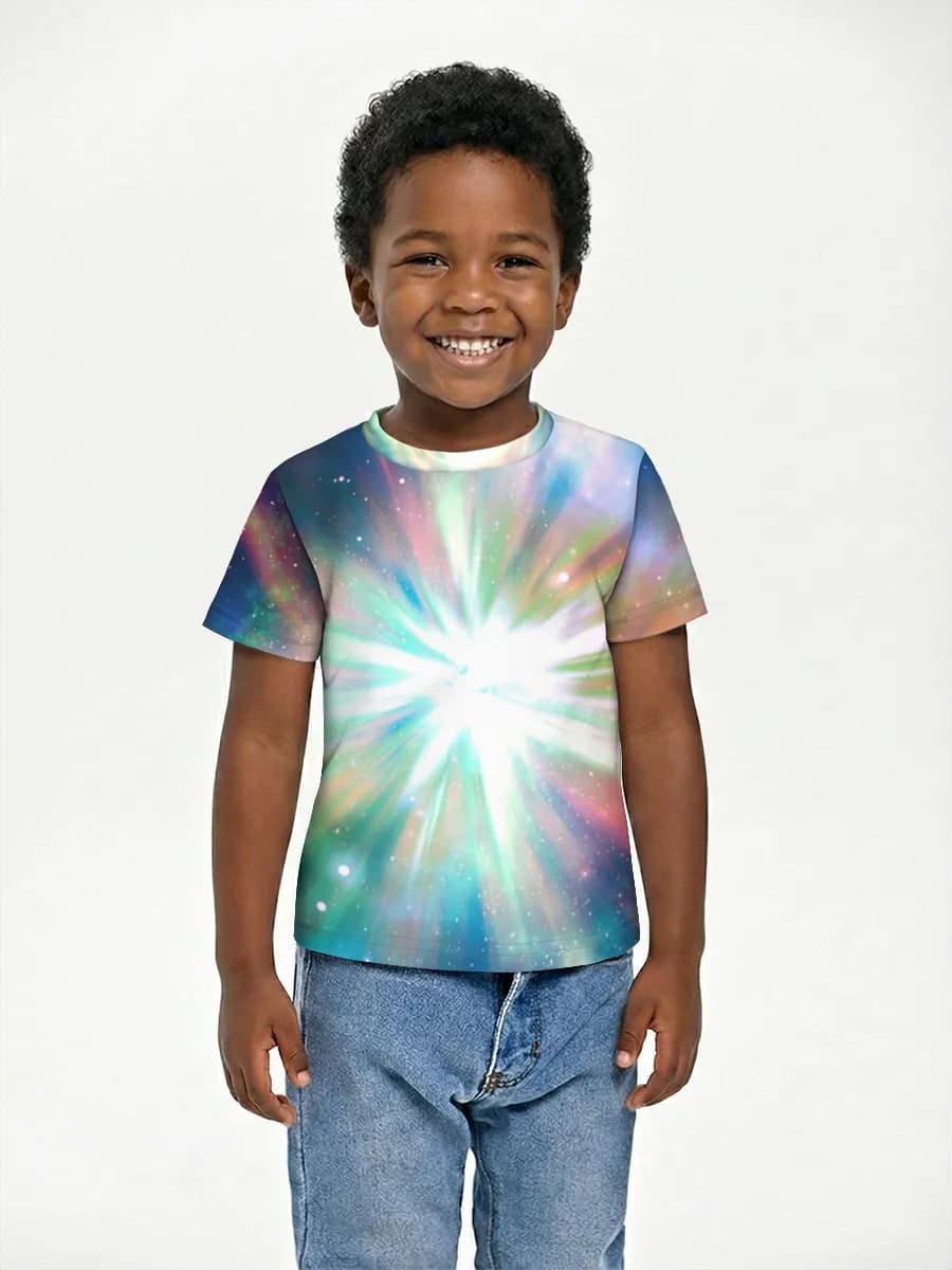 Boys' basic cotton T-shirt