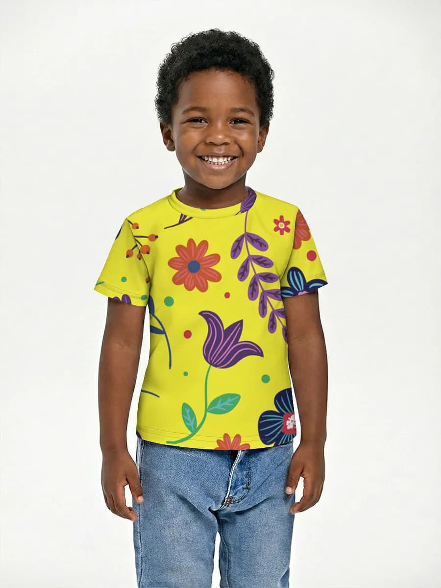 Camiseta Básica de Algodón Niño