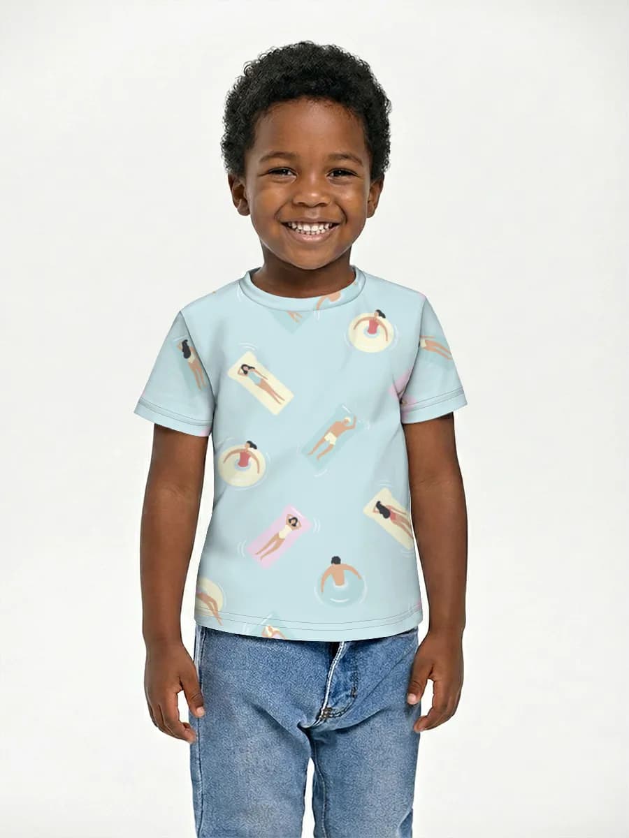 Basic Baumwoll-T-Shirt Jungen