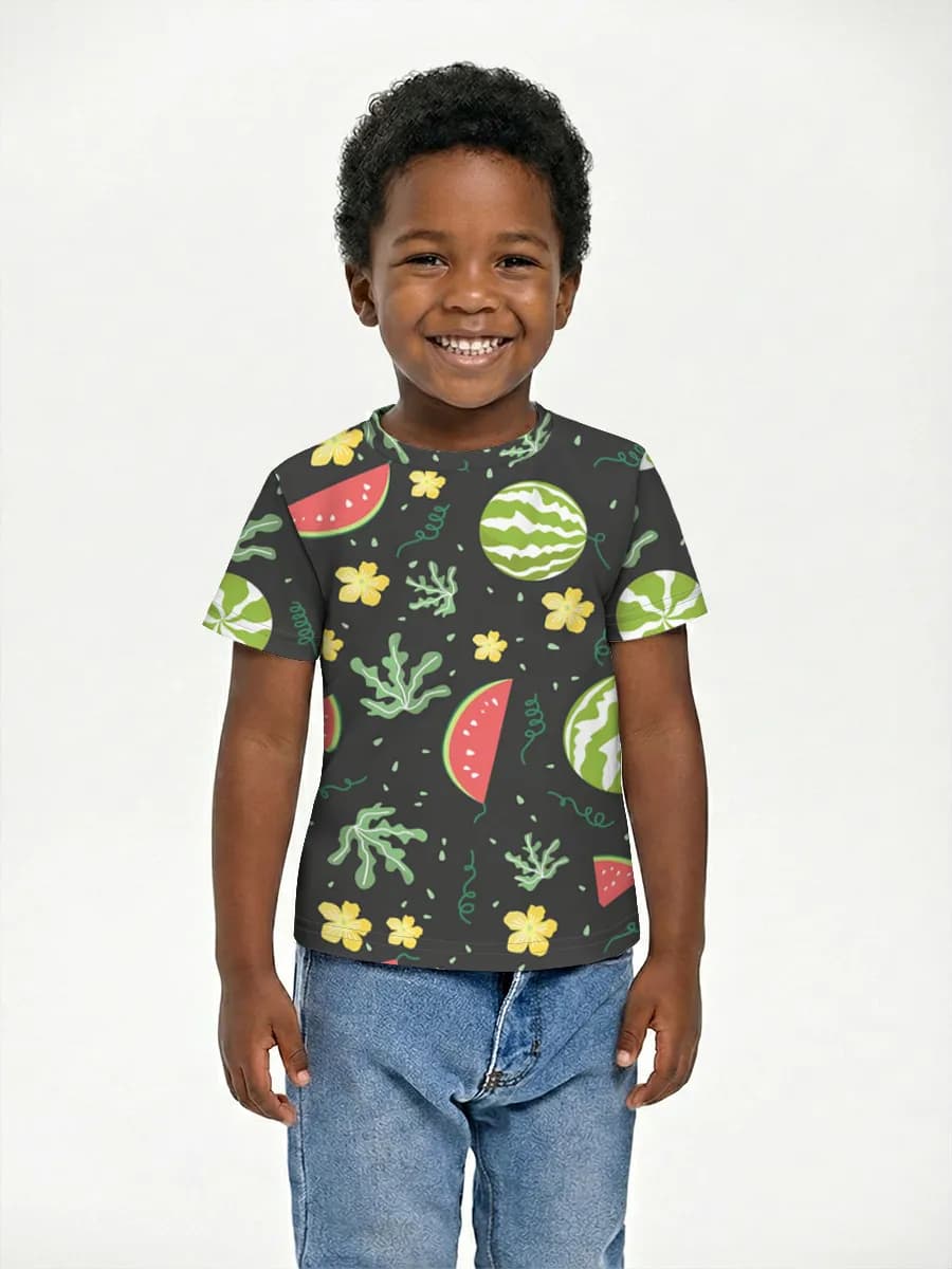 Camiseta Básica de Algodón Niño