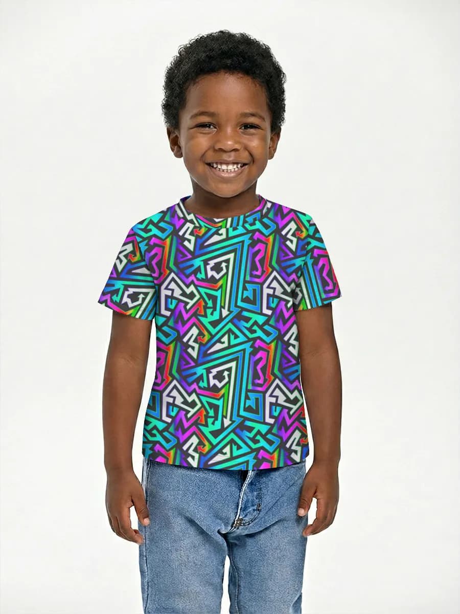 Boys' basic cotton T-shirt