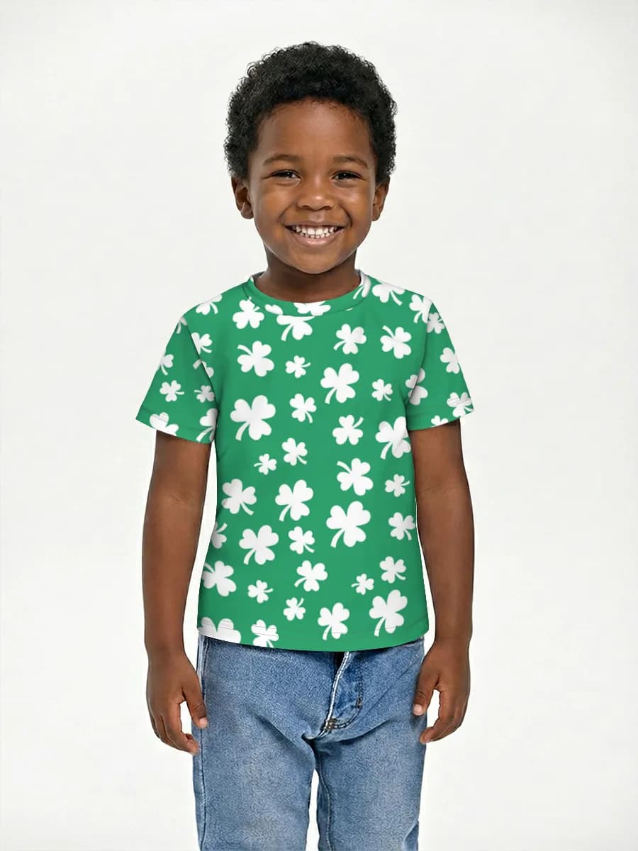 Camiseta Básica de Algodón Niño