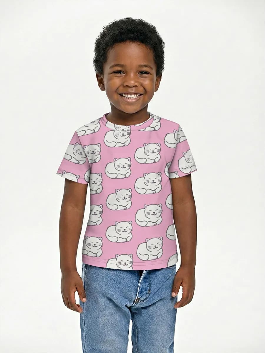 Boys' basic cotton T-shirt