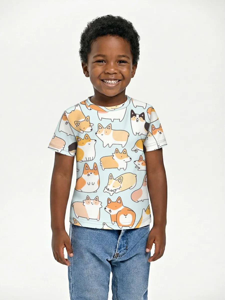Camiseta Básica de Algodón Niño