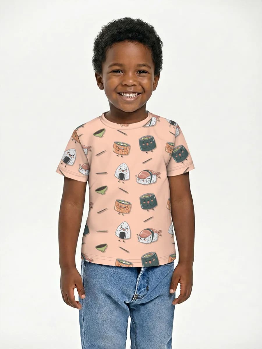 Boys' basic cotton T-shirt